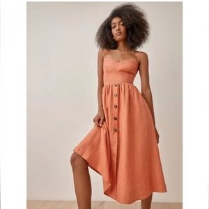Reformation Cale Linen Dress
